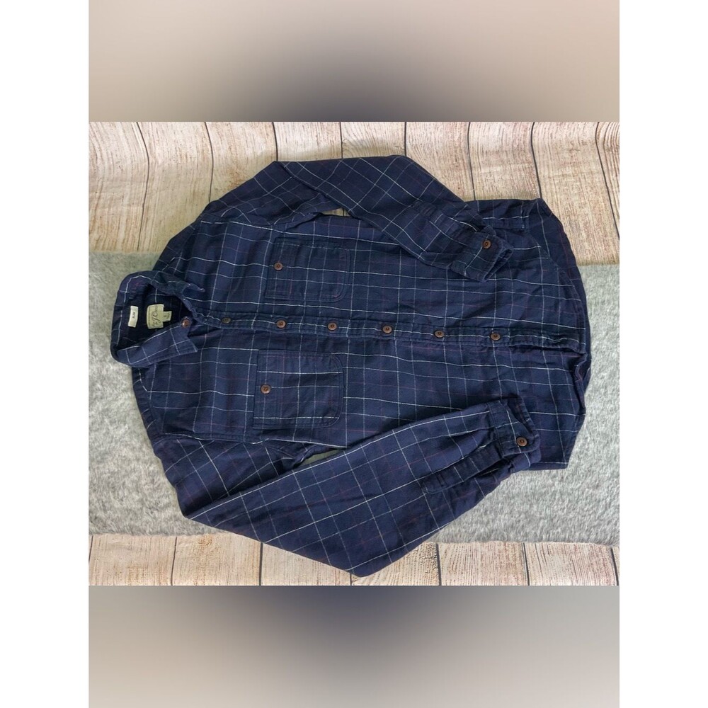 J. Crew Plaid Slim-fit Flannel Button-Up Top Size S